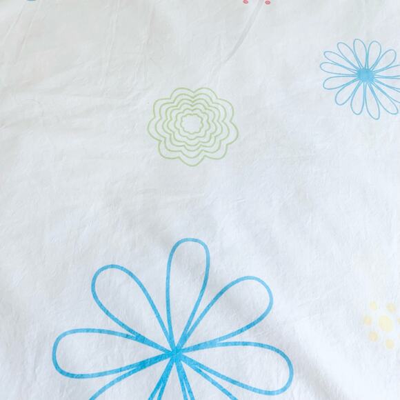Vintage Twin Size Duvet Cover Mid Century MCM Bedding Floral Print Pink White - Picture 11 of 15
